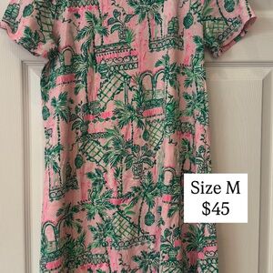 Lilly Pulitzer Pink and Green Dress